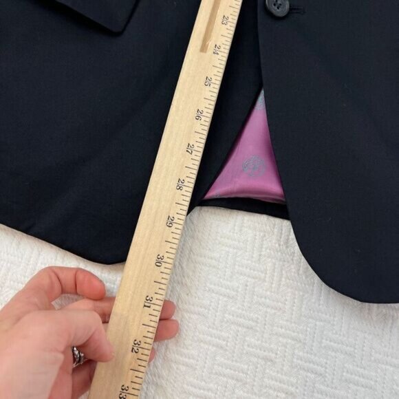 Sean John Men's 38R Regular Black Classic 2 Button Pink Lined Blazer Suit Jacket - Picture 6 of 12